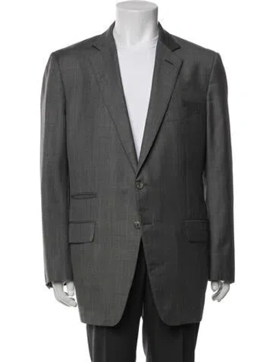 Pre-owned Tom Ford Wool Blazer In Gray