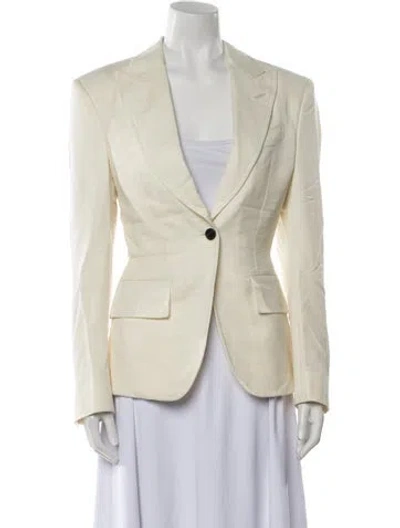 Pre-owned Tom Ford Wool Blazer In Neutral