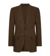 Tom Ford Wool-blend Basket Weave Shelton Blazer In Green