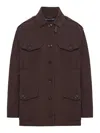 Tom Ford Button-fastening Flap-pocket Jacket In Brown