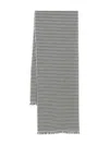 Tom Ford Houndstooth-pattern Scarf In Gray