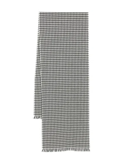 Tom Ford Wool Blend Scarf In Gray