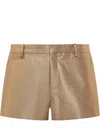Tom Ford Lurex-detail High-waisted Shorts In Gold