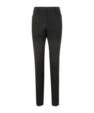 Tom Ford Wool-blend Tailored Trousers In Black