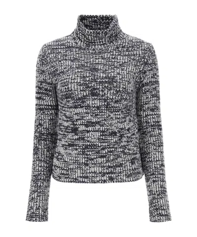Tom Ford Wool Blend Turtleneck Sweater In Gray