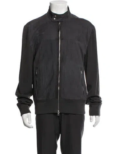 Pre-owned Tom Ford Wool Bomber Jacket In Blue