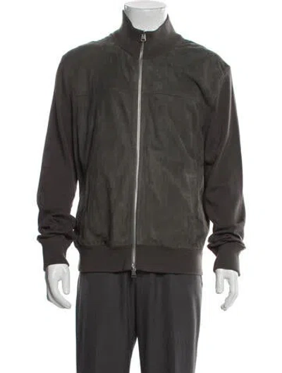 Pre-owned Tom Ford Wool Bomber Jacket In Gray