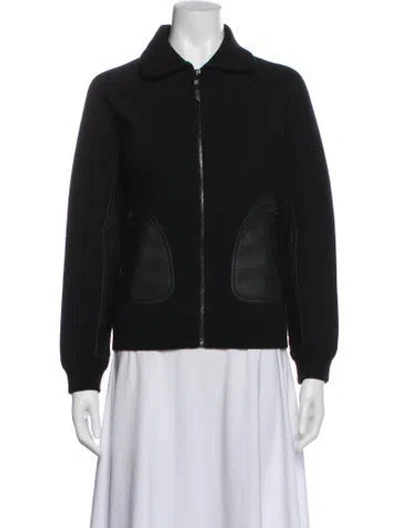 Pre-owned Tom Ford Wool Bomber Jacket W/ Tags In Black