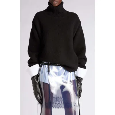 Tom Ford Wool, Cashmere & Mohair Turtleneck Sweater In Black