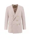 Tom Ford Double-breasted Buttoned Blazer In Pink
