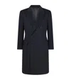 Tom Ford Wool-cashmere Double-breasted Coat In Navy