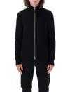 Tom Ford Slim-fit Ribbed Wool And Cashmere-blend Zip-up Cardigan In Black
