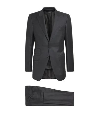 Tom Ford Wool Check O'connor 2-piece Suit In Gray