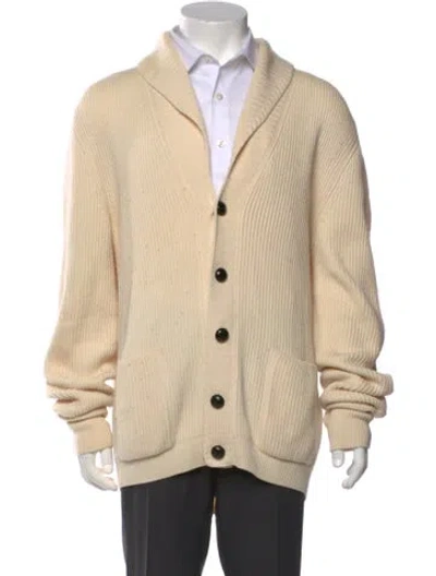 Pre-owned Tom Ford Wool Collar Cardigan In Neutral