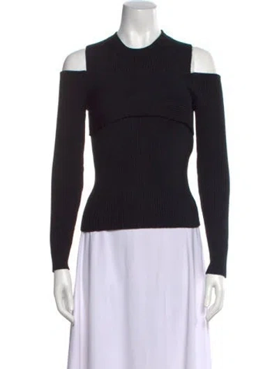 Pre-owned Tom Ford Wool Crew Neck Sweater In Black