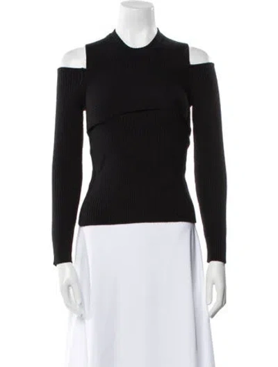 Pre-owned Tom Ford Wool Crew Neck Sweater In Black