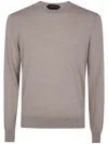 Tom Ford Knitwear Crew Neck Knitted Clothing In Neutrals