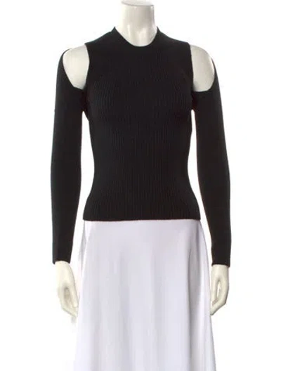 Pre-owned Tom Ford Wool Crew Neck Top In Black