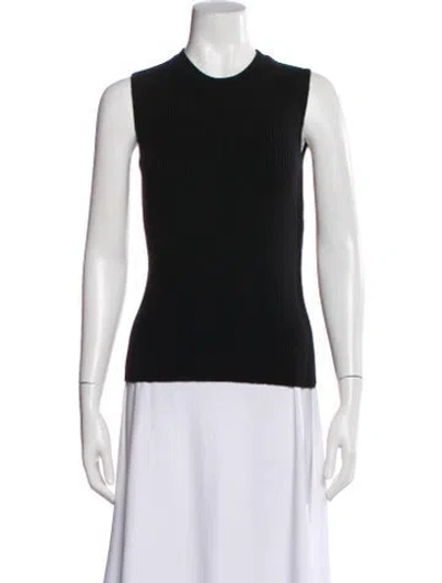 Pre-owned Tom Ford Wool Crew Neck Top In Black