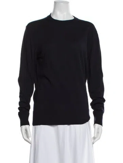 Pre-owned Tom Ford Wool Crew Neck Top In Black