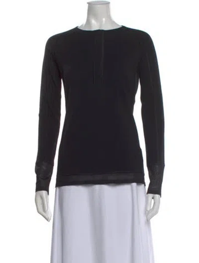 Pre-owned Tom Ford Wool Crew Neck Top In Black
