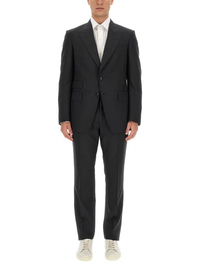 Tom Ford Shelton Two-piece Tailored Suit In Grey