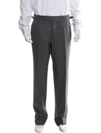 Pre-owned Tom Ford Wool Dress Pants In Gray
