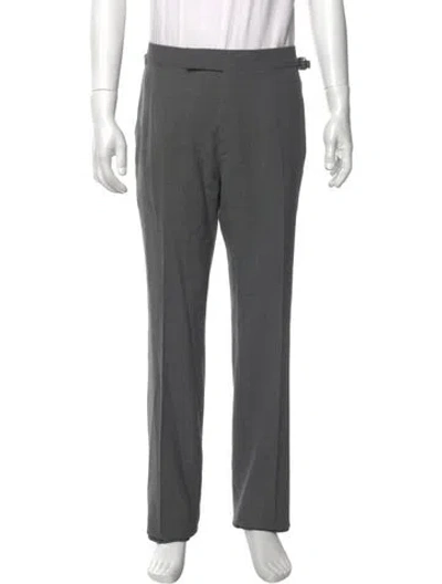 Pre-owned Tom Ford Wool Dress Pants In Gray