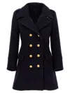 Tom Ford Blue Double-breasted Wool Coat In Blue