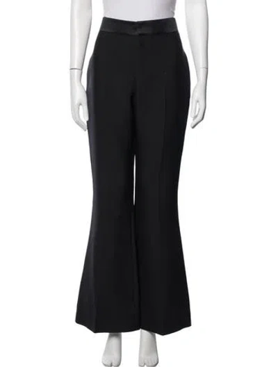 Pre-owned Tom Ford Wool Flared Pants In Black