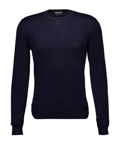 Tom Ford Wool Jumper In Blue