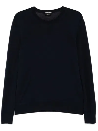 Tom Ford Wool Jumper In Blue