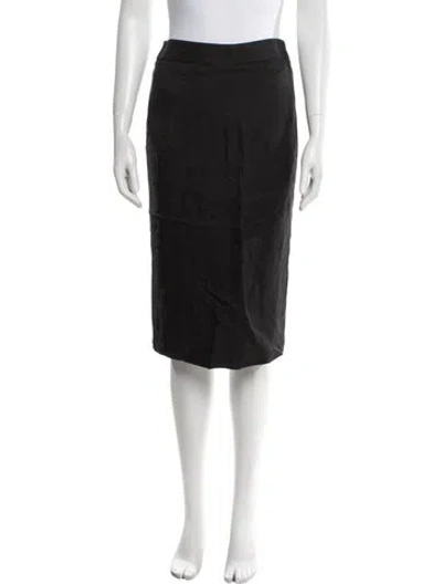 Pre-owned Tom Ford Wool Knee-length Skirt In Black