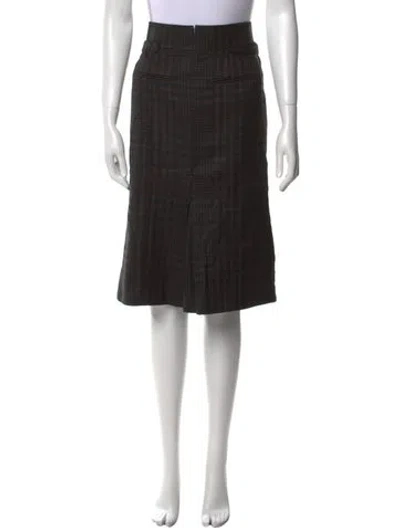 Pre-owned Tom Ford Wool Knee-length Skirt In Black