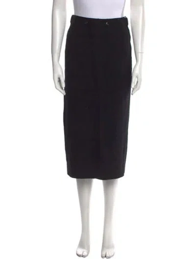 Pre-owned Tom Ford Wool Knee-length Skirt In Black