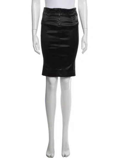 Pre-owned Tom Ford Wool Knee-length Skirt In Black