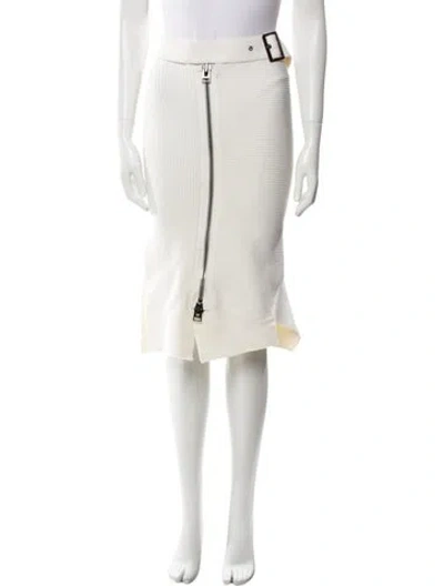 Pre-owned Tom Ford Wool Knee-length Skirt In Neutral