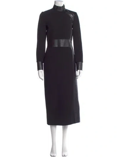 Pre-owned Tom Ford Wool Long Dress In Black