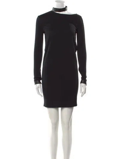 Pre-owned Tom Ford Wool Mini Dress W/ Tags In Black
