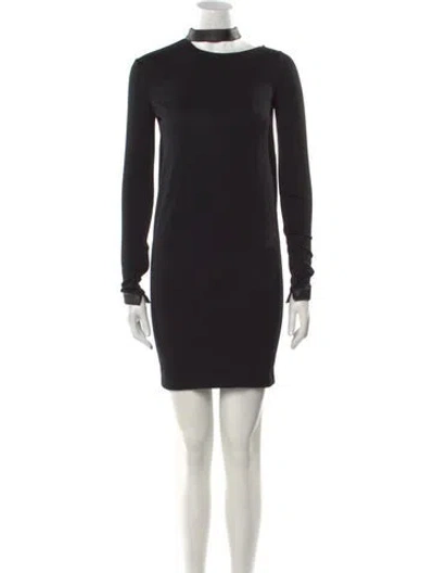 Pre-owned Tom Ford Wool Mini Dress W/ Tags In Black