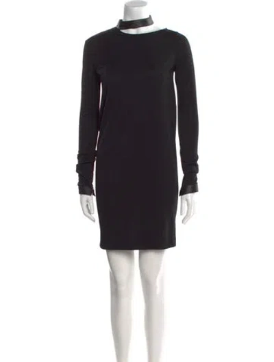 Pre-owned Tom Ford Wool Mini Dress W/ Tags In Black