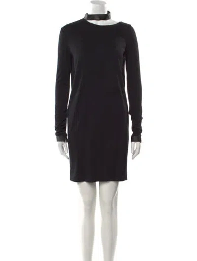 Pre-owned Tom Ford Wool Mini Dress W/ Tags In Black