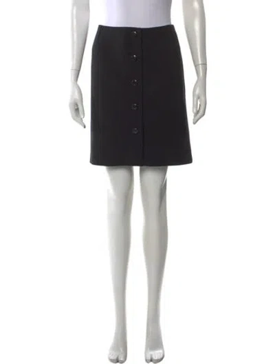 Pre-owned Tom Ford Wool Mini Skirt In Black