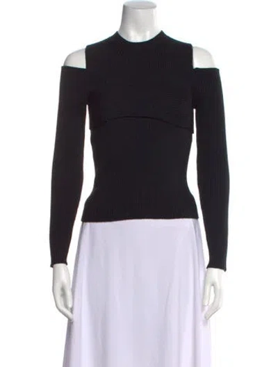 Pre-owned Tom Ford Wool Mock Neck Sweater In Black