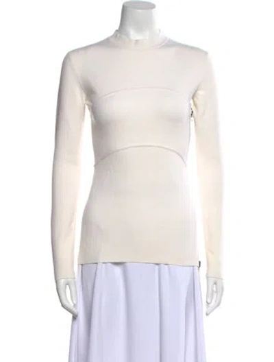 Pre-owned Tom Ford Wool Mock Neck Sweater In Neutral