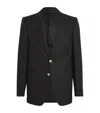 Tom Ford Grand Hopsack Shelton Wool Blend Jacket In Black