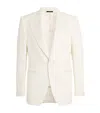 Tom Ford Wool-mohair Tuxedo Jacket In White