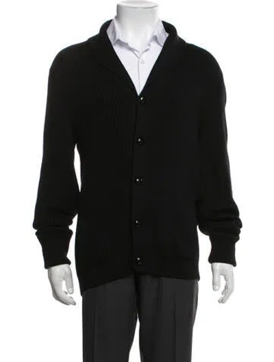 Pre-owned Tom Ford Wool Open Front Cardigan In Black