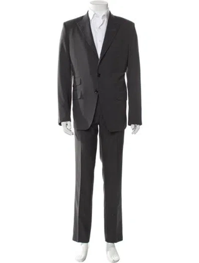 Pre-owned Tom Ford Wool Overcoat In Gray