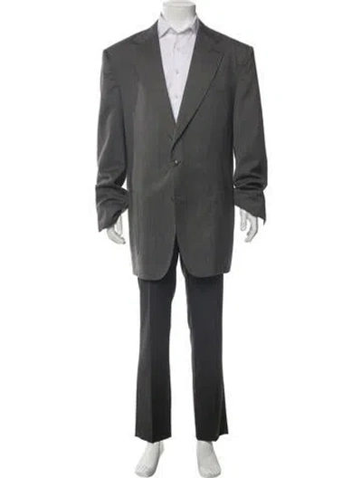 Pre-owned Tom Ford Wool Overcoat In Gray